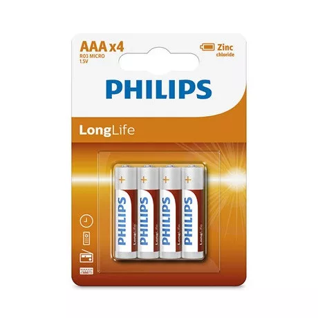 Baterka tušková 1,5V/malá AAA PHILIPS