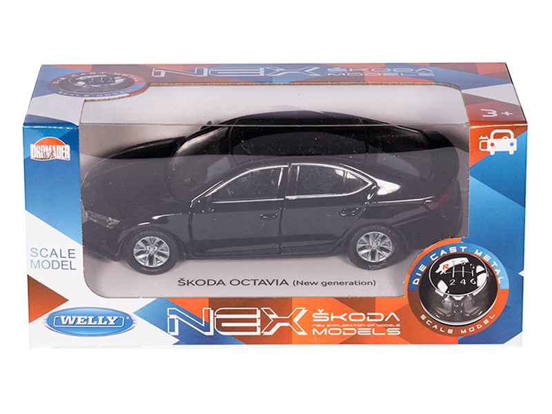 Model Škoda Octavia čierna 1:34