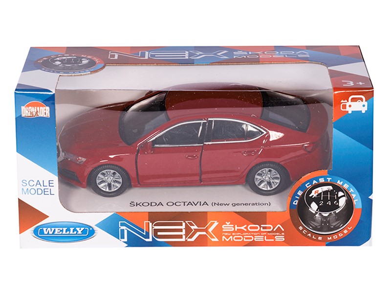 Model Škoda Octavia červená 1:34