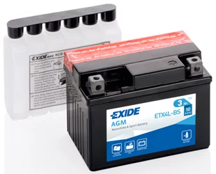 Akumulátor EXIDE moto 12V/ 3Ah/50A P+