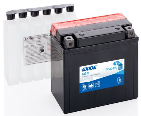 Akumulátor EXIDE moto 12V/ 9Ah/120A 