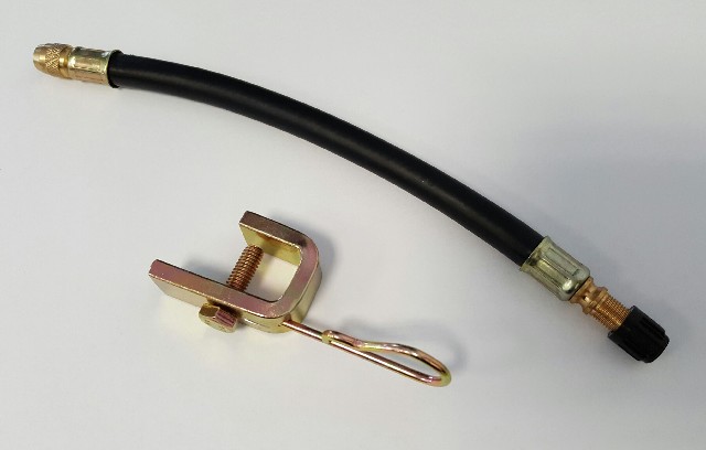 Ventil duše predĺžený 180mm dvojmontáž s držiakom