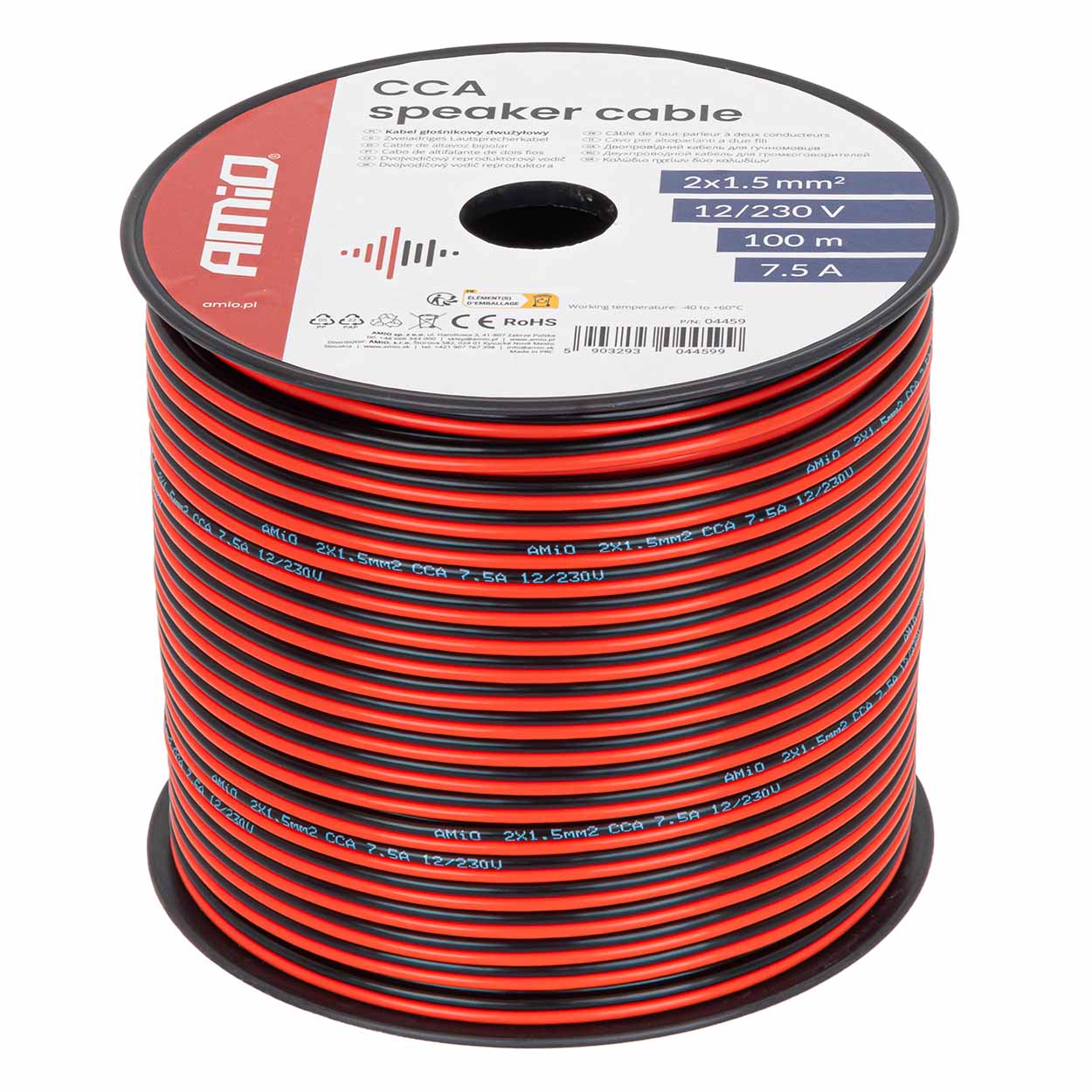 Kábel PVC 2 žilový 2Cx1,5mm