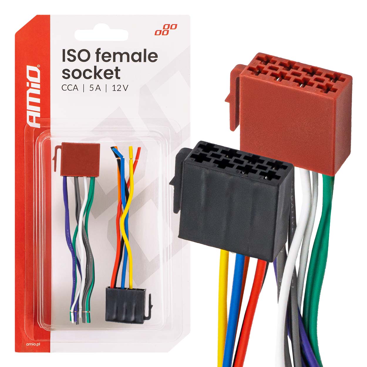 Elektroinštalácia autorádia zásuvka ISO CCA 5A 12V