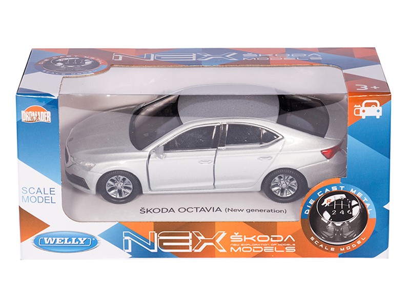 Model Škoda Octavia strieborná 1:34