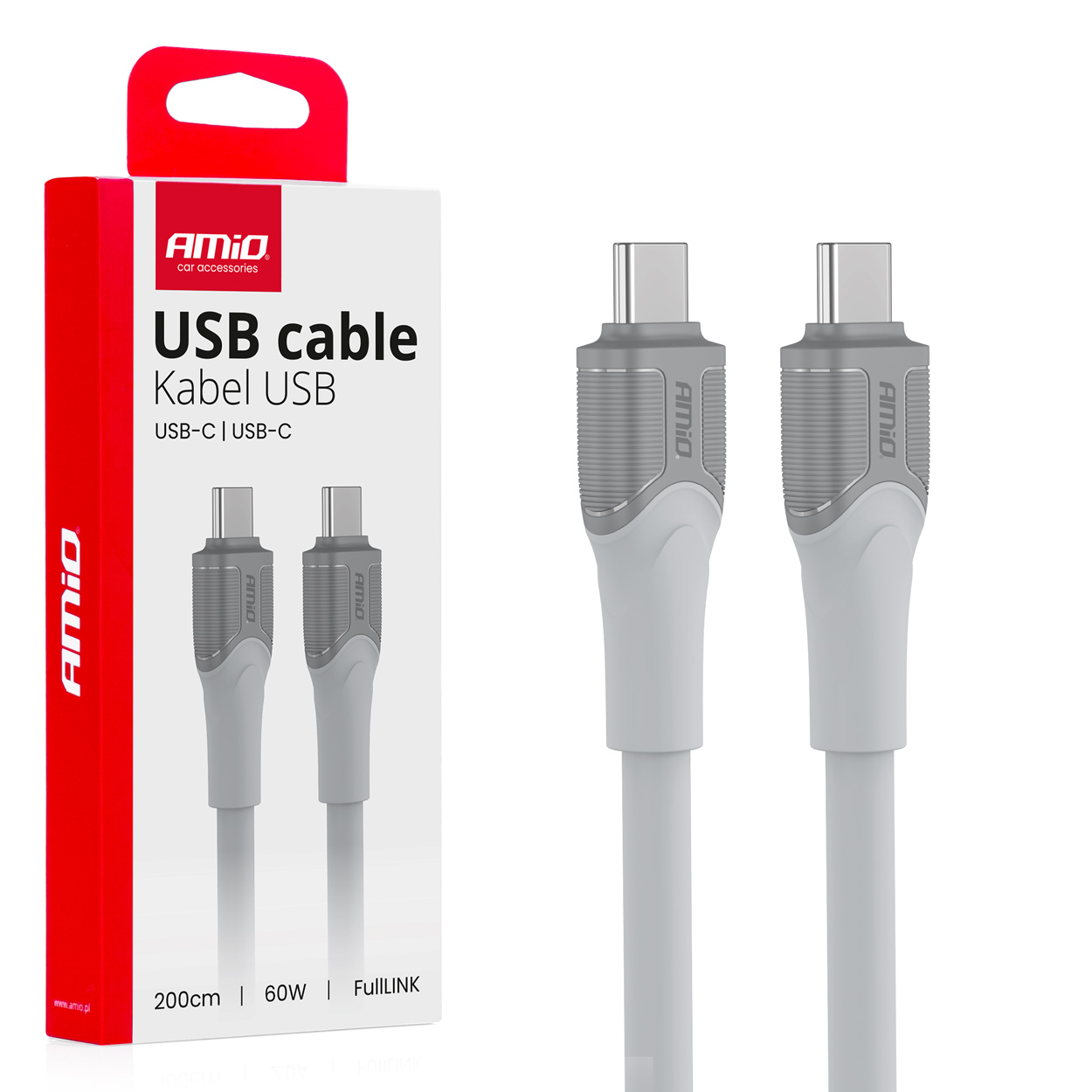 Kábel USB-C USB-C 60W  2,0m