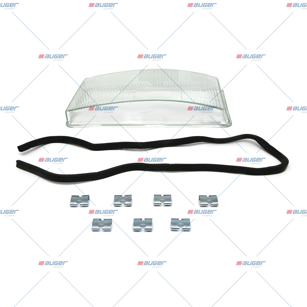 Sklo svetlometu Scania R124 AUGER pravé