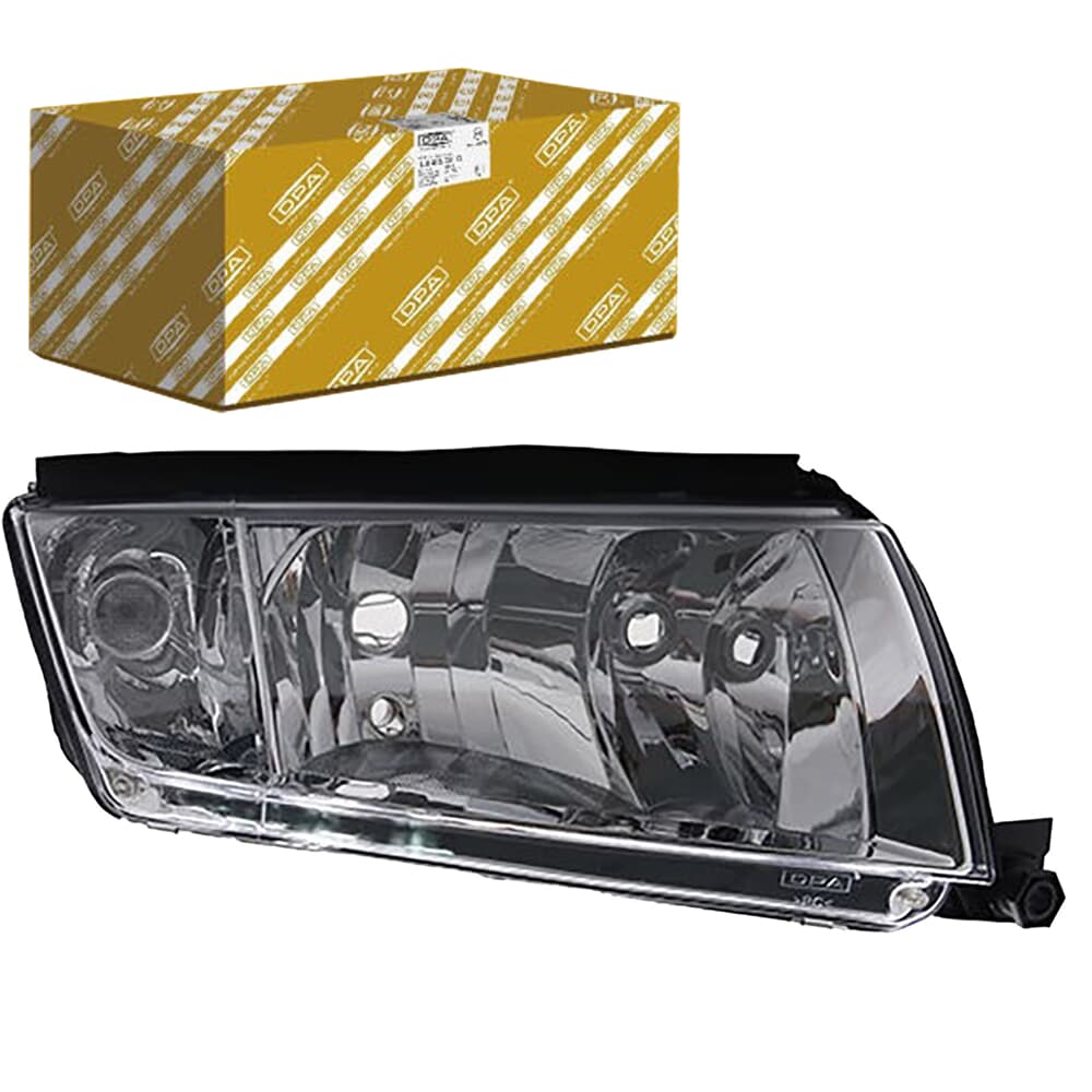 Svetlomet  Fabia so strieborným rámom DPA pravý