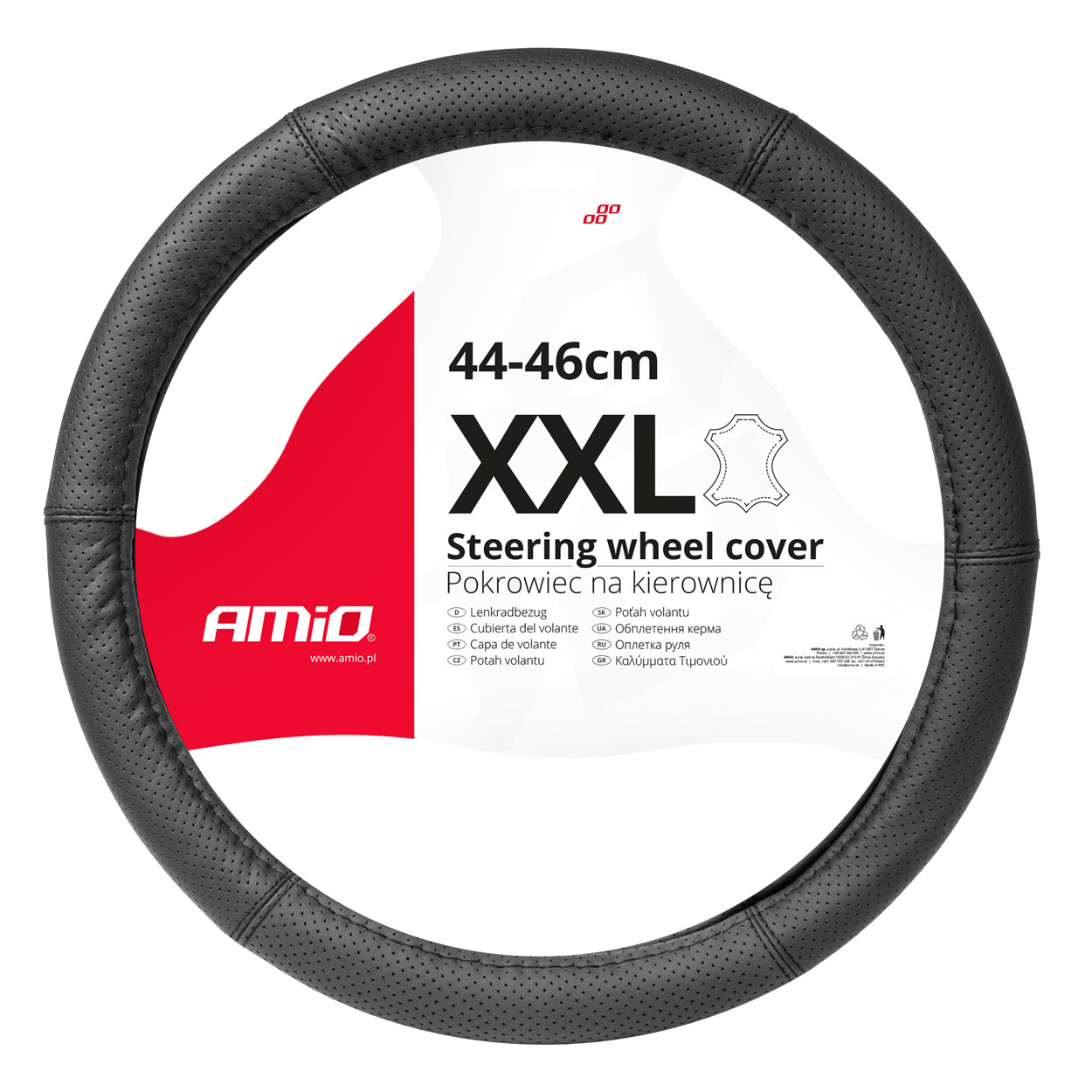 Poťah volantu 44-46cm kožený AMIO