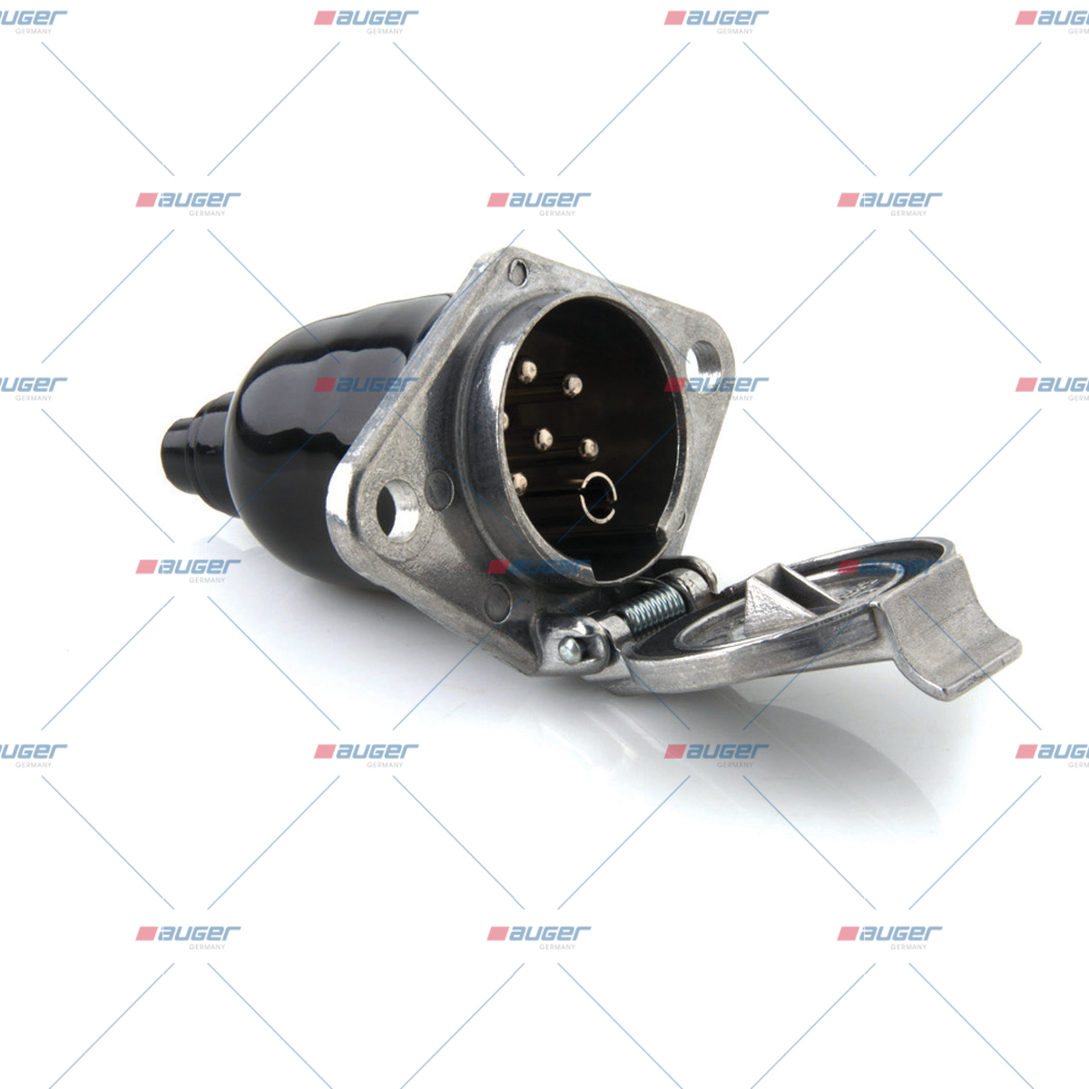 Zásuvka  7 pólová hliníková 24V S AUGER